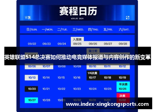 英雄联盟S14总决赛如何推动电竞媒体报道与内容创作的新变革